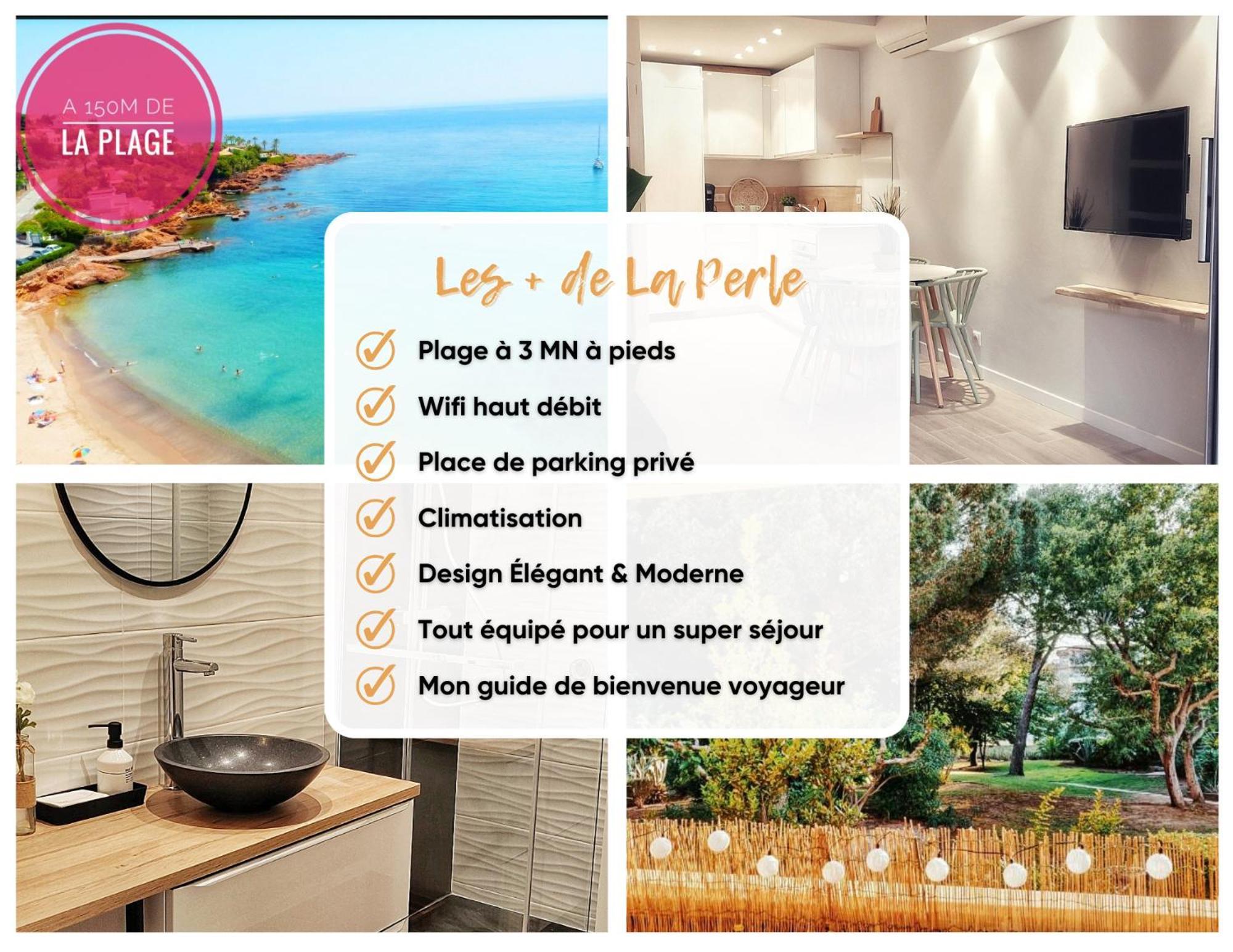 150m de la plage, appartement tout équipé Saint-Raphaël Exterior foto